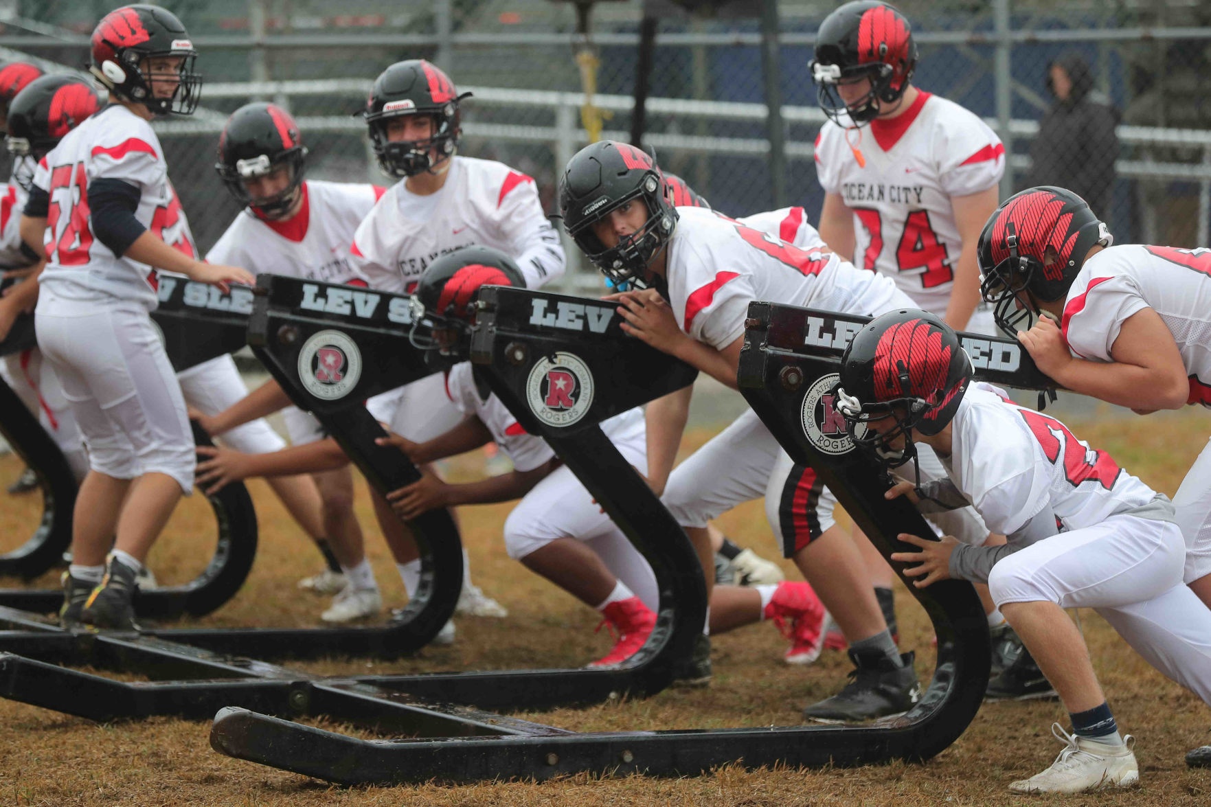 Ocean City football Practice